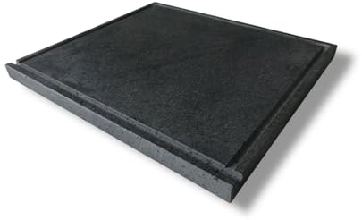 Piastra Barbecue in Pietra Lavica – Spessore 2 cm – Ideale per Grigliare Carne, Pesce e Verdure Pietra Lavica Piastra Naturale Resistente al Calore – Cucina Sana e Gustosa (70 x 50)