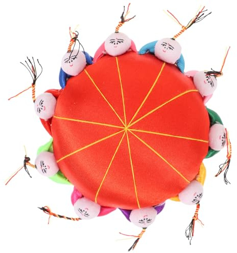 RUNROTOO Nadelkissen zum Nähen und Sticken mit 10 Puppen Chinesischer Retro Stil Kompakte Größe Praktisches Nähzubehör für Anfänger und Heimdekoration