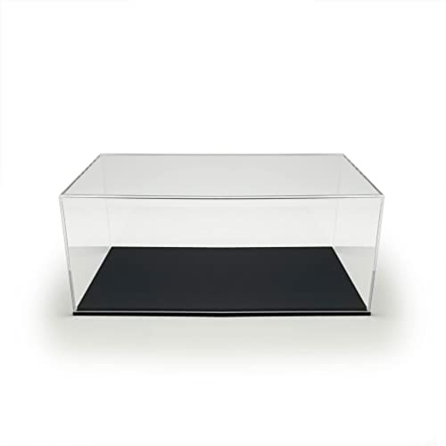 LOBOTEC Acryl Vitrine für Modellautos im Maßstab 1:18, mit individueller Gravur, glänzender hochwertiger Schaukasten Handarbeit aus Acrylglas, Plexiglas Box für Sammlerstücke, Matte Bodenplatte