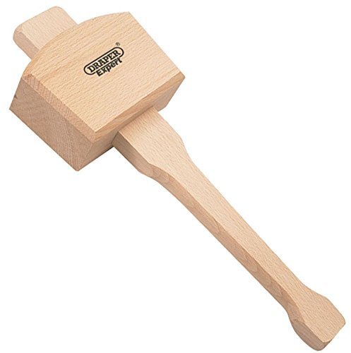 Large Beechwood 480g Mallet - Tapered Shaft Upholstery Tack Staple Wooden Hammer