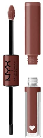 NYX Professional Makeup Lipgloss, Hochpigmentierte und langanhaltende Formel, Nicht abfärbend, Shine Loud, 06 Boundary Pusher