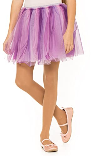 OVISSA Mallas ultra suaves para cualquier actividad, mallas de ballet y teatro para niños y niñas, medias de microfibra para niños 1 par de 50 deniers ZUZA