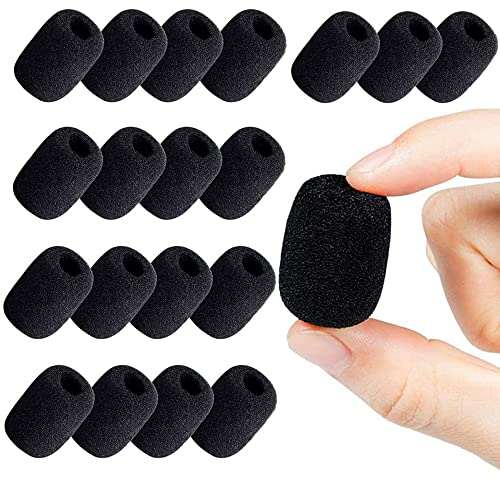 UERRY 20 pièces Bonnettes Anti Vent pour Micro Casque Couvercles Microphone l'enseignement, la parole, performance sur scène, le débat, compétition, chant, l'enregistrement video