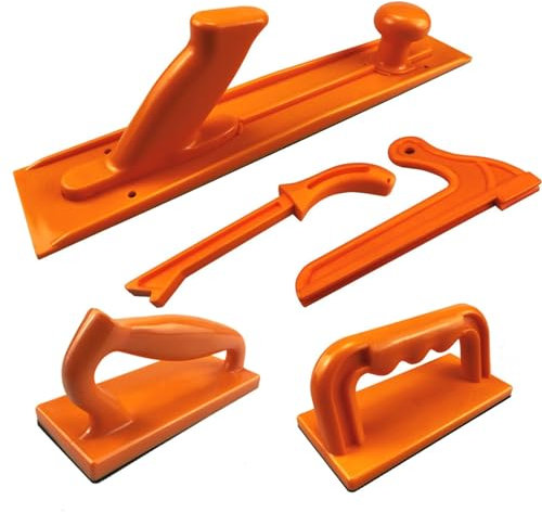 GIFRAN Table Saw Push Block Plastic Woodworking Protective Hand Saw Push Sticks Safety Push Block Stick Set Hardware Tools for Woodworker Table Saws (Size : Orange 5 pack)