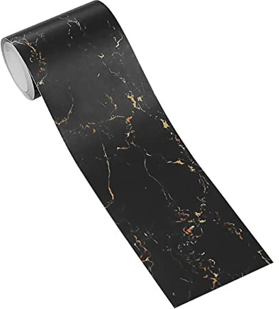 HEMOTON 2stücke Wasserdichte Deko-wandaufkleber Für Küche Und Bad Marmor-design Fliesenfolie Selbstklebend Diy Wandanbringung Für Kreative Raumgestaltungen