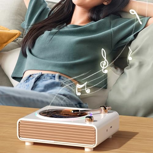 Bluetooth Music Player, Portable Desktop Player with Bluetooth 5.0, Built-in Double HiFi Speakers Rechargeable Wall Mounted Player, Home Audio Boombox