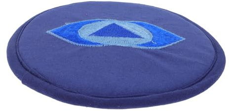 Klangschalenkissen Stütze für Buddha Klangschale, Blau, Baumwolle | Doppellagige Polsterung, Kompaktes Leichtes Format, Schlichtes Design, Zubehör für Spirituelle Klangschale