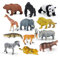 LXONTSG Selva Figuras Juguetes, 12 Piezas Animales Zoo NiñOs, Animales Selva NiñOs, Animales Juguete Plásticos, Animales Selva Juguetes, Figuras Animales Juguete, Zoo Figuras Juguetes