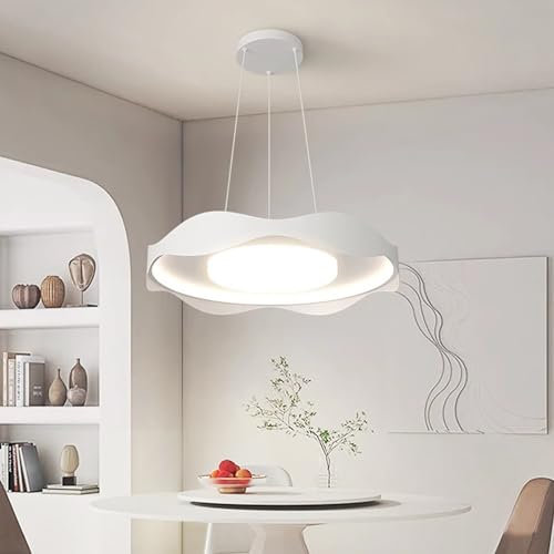 DDYY Hängelampe LED Modern Rund Pendelleuchte Dimmbar mit Fernbedienung Pendelleuchten Esstisch Höhenverstellbar Hängeleuchte Esszimmer Kronleuchter für Wohnzimmer Esszimmer Arbeitszimmer office