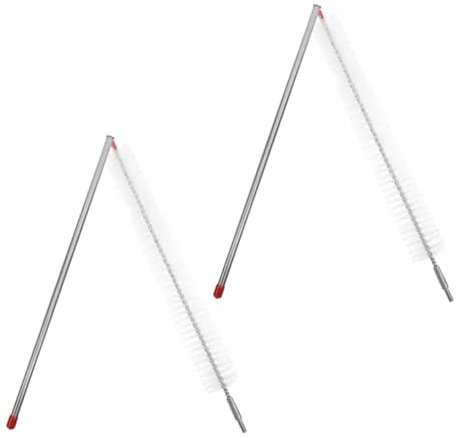 CLISPEED 2pezzi Spazzola Per Lavatrice Con Manico Lungo Staccabile Per Pulizia Profonda Brush Acciaio Inossidabile Per Asciugatrice e Frigorifero Design Antigraffio e Facilità Di Montaggio