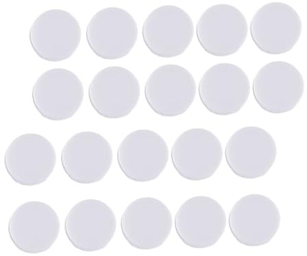 jojofuny Boîte à Hochet Plate Ovale Blanche en Plastique 50 Pièces DIY