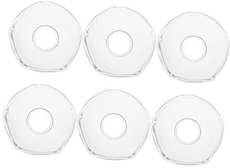 JECOMPRIS 6pcs Glass Candle Drip Catcher Drip Protector Plate for Candles Tealight Holder Tealight Dish