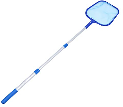 TOYANDONA Pala Pértiga Telescópica para Limpiar Piscinas Recogehojas para Piscinas de Rescate para Mantenimiento de Estanques de Peces y Limpieza