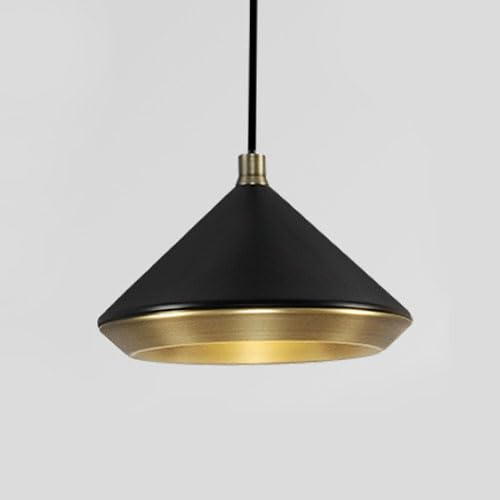 Nordic Industrial Style Creative Conical Metal Hanging Lamp with G9 Light Source, Single Pendant Light for Living Room, Bedroom, Balcony Decoration Light Fixtures