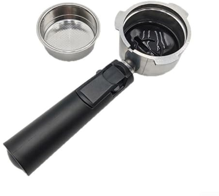 Poignée de machine à café sans fond, en alliage d'aluminium, 3 oreilles, porte-filtre expresso sans fond pour machines à expresso