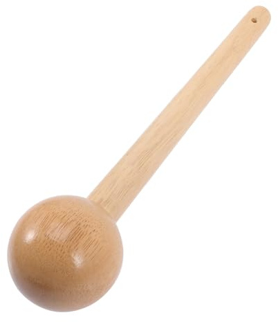 SOPOTUTU Wooden Mallet for Baseball Glove Break-in Smooth Rubberwood Construction with Comfortable Grip Mini Ball-shaped Softball Hammer for Youth Glove Shaping and Leather Softening
