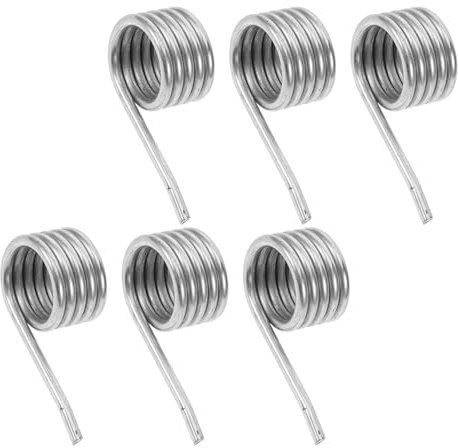 Ressort de Rappel pour Seau à Serpillière 6 Pièces en Acier Inoxydable | Mécanisme à Structure à Ressort, Finition Argentée, Installation Polyvalente pour Usage Domestique et Professionnel