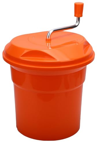 Fdit Centrifuga per Insalata 12 Litri, Centrifuga per Frutta e Verdura di Grande capacità con Frenante, Asciuga Insalata da Commerciale per Lattuga, Spinaci, Verdure a Foglia Verde