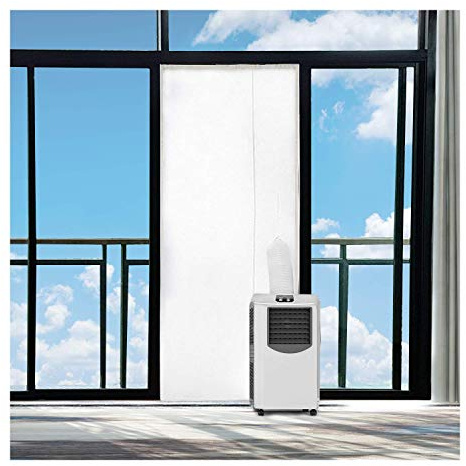 AirLock Yinong 90 x 210 CM Kit de calfeutrage,Joint de Porte pour climatiseur portatif et sèche-Linge pour climatiseurs et déshumidificateurs,installation facile, Pas besoin de Percer de trous