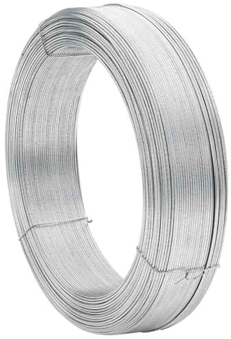 vidaXL Bindedraht Spanndraht Blumendraht Wildzaun Gartenzaun Maschendrahtzaun Zaun Draht Basteldraht Zaundraht 250m 2,5mm Stahl Silbern