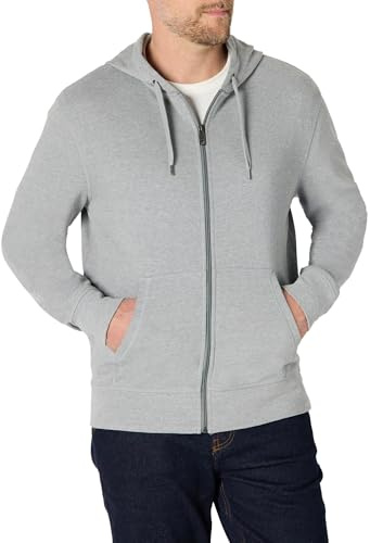 Amazon Essentials Herren Regular Fit Kapuzenjacke mit durchgehendem Reißverschluss, leicht