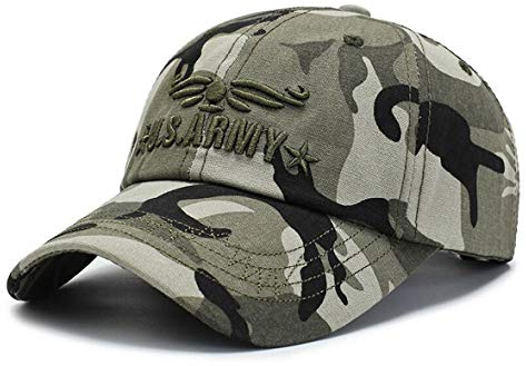 Baseball Cap Herren Camouflage Baumwolle Army Tarnung Stickerei Kappe