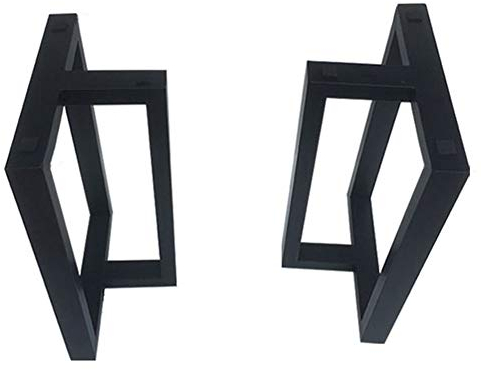 ACXZ Industrial Black Table Legs Furniture Legs 27inch/68cm, Heavy Duty T-frame Legs, DIY Furniture Support Legs, for Coffee Table, Trestle Table, Table, Office Desk, 2 Pcs