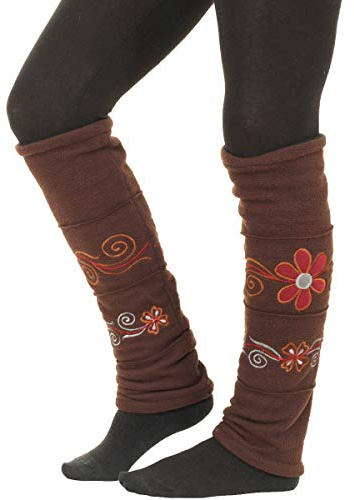 PUREWONDER Damen Stulpen Beinstulpen Fleece Beinwärmer lw30