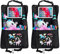 HECKBO 2x Auto Rücksitz Organizer mit verstellbarer Tablet Tasche für Tablets bis zu 20 Zoll mit Touch Folie – Einhorn - universal passend inkl. Thermotasche + Stretch-Netztasche - waschbar