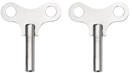 VILLCASE 2stücke Aufziehschlüssel Für Mechanische Uhren Ergonomisch Und Robust Für Uhrmacher Und -reparaturen Von Standuhren Und Wanduhren