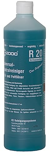 R20 Neutralreiniger Reinigungsmittel 1000 ml - hochkonzentrierte Reinigungsmittel - Ergiebig - Vielseitig - Effektiv - Kostensparend
