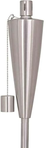 Generisch Siena Garden Öllampe Fanny, Edelstahl, Durchmesser 7,2 x 115 cm, Silber
