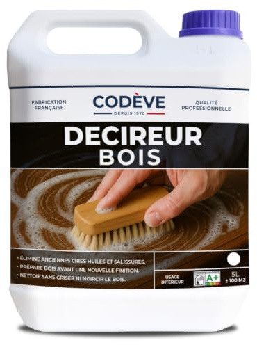 Decireur - Codeve Bois - 20L - Intérieur - Pour Le Décapage De La Cire, Huile Ou Graisse Sans Noircir Le Bois.