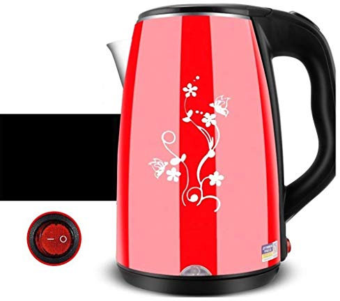 Kettles Double-insulated Electric Kettle 2.3L Stainless Steel Kettle Duplex Means That Power Kettle Fast (Color : Red) interesting