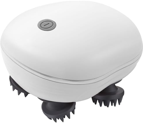 Masajeador de la cabeza eléctrica, masajeador de cuero cabelludo masajeador de cabello 3 modos masajeador de cuero cabelludo, masajeador de gatos impermeables, rascador de la cabeza portátil para lim