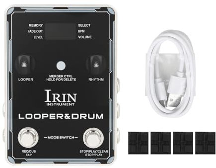 Drum Machine Looper Pedal Gitarrenpedal aus Aluminiumlegierung mit Dual-Pedal-Design für Professionelle Musiker