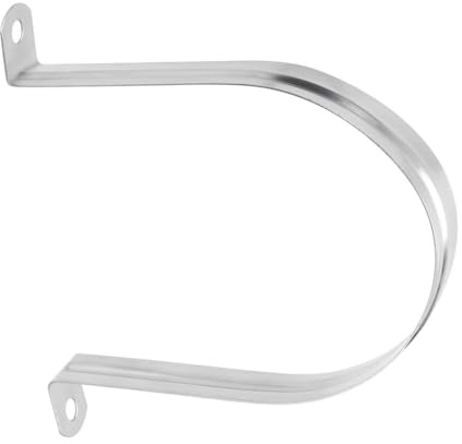 TOP-VIGOR Starre Rohrbänder, 110 mm, 2 Löcher, Edelstahl, Spannrohrschellen, robuste Rohrschellen für Rohrrohr, Draht-Befestigung, Strom, Auspuff, Verlegung von Sanitärinstallationen