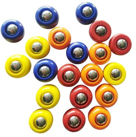 Amagogo Mini-Shuffleboard-Pucks, Tischspiel-Pucks, Ersatz-Shuffleboard-Tisch-Pucks, Shuffleboard-Rollen für Spiele zu Hause und die Familie, 20 Stück 2 X 1.56 cm