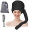 Trockenhauben für Haare, Diffuser Cap, Föhnhaube Locken, Schnell Trockenes Haar, Motorhauben Haartrockneraufsatz, mit Kamm, Aufbewahrungstasche, für Haarstyling, Tiefenpflege und Trocknen (Schwarz)