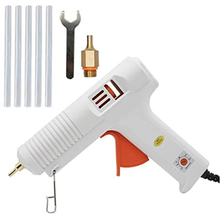 Pistola per colla a caldo Pistola per colla a caldo Ugello lungo Diametro 1 mm 1,3 mm Piccola apertura Pistola per colla industriale Strumenti per riparazioni artigianali fai da te Pistola per c