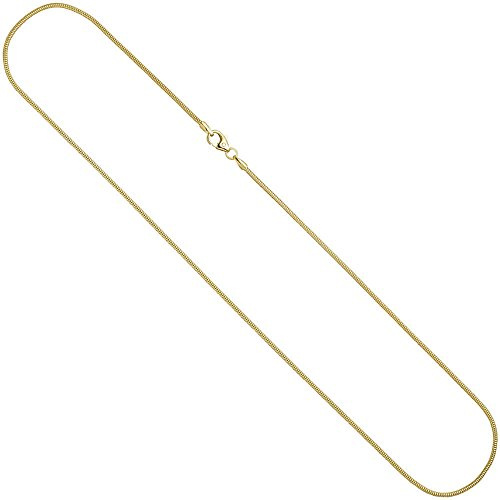 1,6mm Schlangenkette Kette Collier Halskette 585 Gold Gelbgold 60cm
