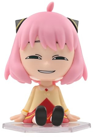 YuMe Spy x Family Bobble Head - Anya Forger 2.5 Mini Figure Collectable in Hero Window Box | Officially Licensed Manga Merchandise | Toy Gift for Kids, Adults & Fans | Collect all 6 Figures