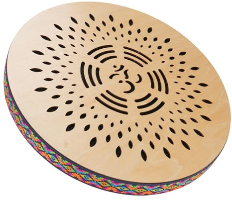 12 Inch Stream Drum, Solid Wood, Educational Tool for Concerts, Weddings, Gathering