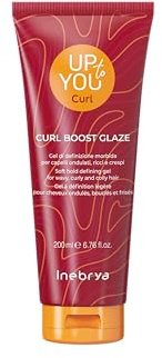 Inebrya Up To You Curl Gel di definizione morbida per capelli ondulati, ricci e crespi, 200 ml