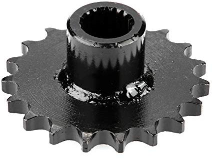 BAFOVY 19 Dente Iron Iron Front Uscia Ruota di Sostituzione della Ruota della a Catena Ad Alta Resistenza con Superficie Liscia per Prestazioni Migliorate