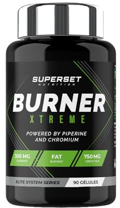 Superset Nutrition | Burner Xtreme (90 Caps) | Brûleurs de Graisse | Brûleur de graisses pour booster ta sèche