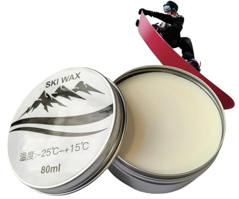 Skiwachs – 80 ml schnelle Skating-Paste, Wachs für Ski – für optimale Leistung, Skaten, Skateboard, Wintersport, Wettkampf, Freizeit