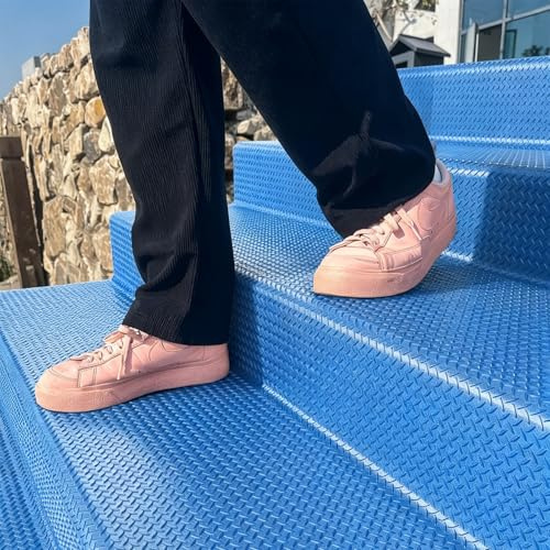 Garagenbodenmatte rutschfest, Gummiläufer Gummimatte Meterware 3mm 5mm, Noppenmatte Stark mit Rautenmuster für Industrie und Handel, Leicht zu Schneiden(Blue 1.5mm,W 0.8 x L 1 M)