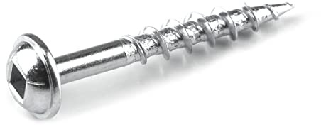 Kreg Zinc Pocket-Hole Screws - SML-C125-100 - 1-1/4 Inch - Coarse Thread - Maxi-Loc Head - Indoor - 100 Count