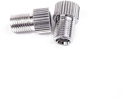 Drahtesel Fahrrad Ventil Adapter (Silber, 2 Adapter)